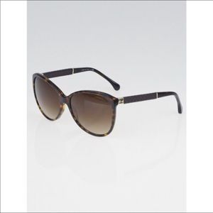 Chanel quilted leather sunglasses